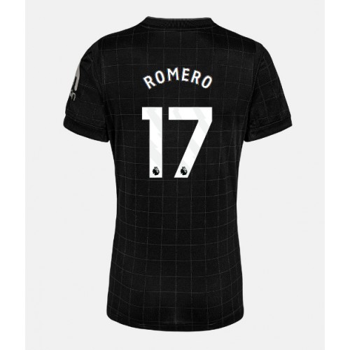 Stroje piłkarskie Tottenham Hotspur Cristian Romero #17 Koszulka Wyjazdowej dla damskie 2025-26 Krótki Rękaw